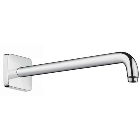 Hansgrohe – Bras de douche chrome 39 cm – Montage mural avec rosace – Raccord G 1/2'' – Saillie 389 mm – 27446000