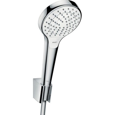 Hansgrohe Croma Select S - Douchette Vario Porter, kit, 1,25 m, blanc/chrome 26421400