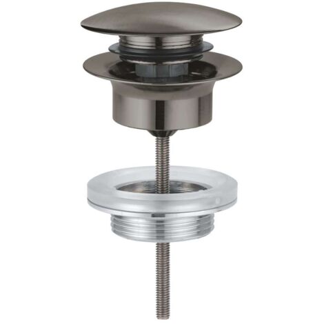 Grohe – Bonde de lavabo automatique 1 1/4'' – Valve Push Open – Finition chromée durable – Compatible avec lavabos à trop-plein - 65807AL0