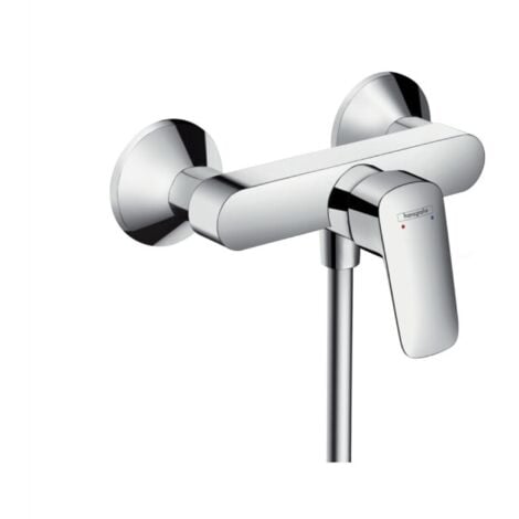 Hansgrohe Set de douche Mitigeur Logis + Douchette 2 jets + Barre 65 cm + Flexible, Chrome (71600000-CROMETTA)
