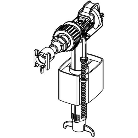 Tece Robinet flotteur F 10 compatibilité universelle pour réservoirs encastrés et suspendus (9820353)