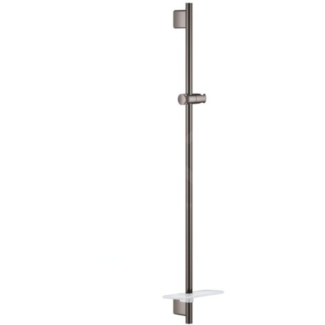 Grohe Rainshower SmartActive - Barre de douche avec tablette, 900 mm, Hard Graphite 26603A00