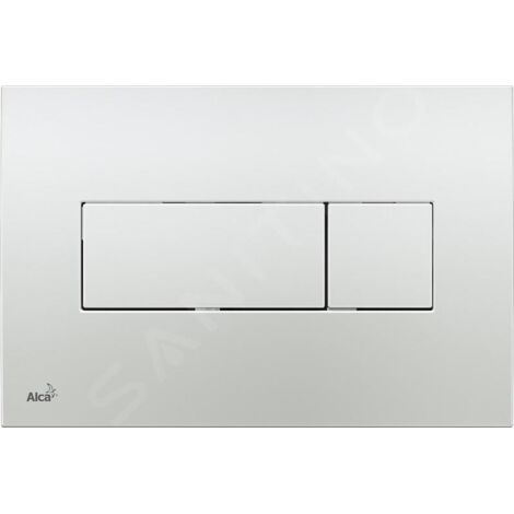 Plaque de commande double touche pour WC suspendu, Chrome brillant (M371) (1/3)