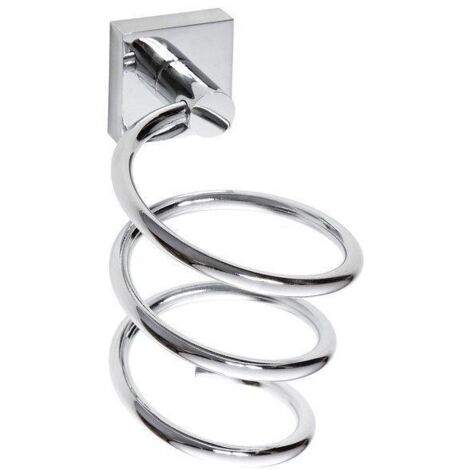 BEMETA Beta Support sèche-cheveux spiral mural en Laiton, Chrome (132117022) (1/2)