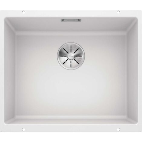 Blanco – Évier en Silgranit 1 bac 53x46 cm – Système de vidage InFino – Montage sous plan de travail – SKU 523436