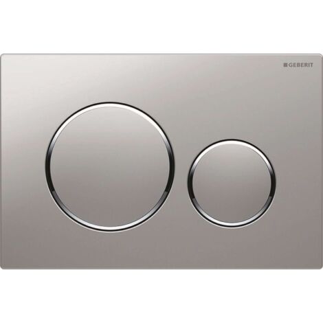 Sigma20 Plaque de déclenchement double touche, Chrome mat/brillant (115.882.JQ.1)