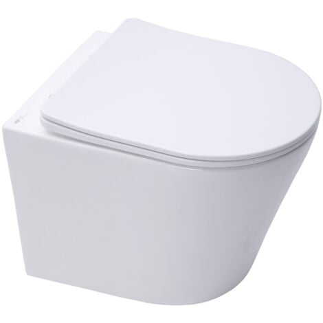 Villeroy & Boch Pack WC Bâti-support Villeroy & Boch + WC SAT sans bride et fixations invisibles + Plaque blanche (ViConnectInfinitio-2)