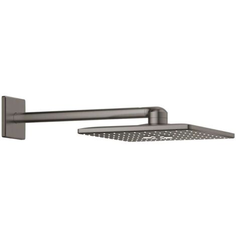 Rainshower Smartactive 310 Cube Set douche de tête 2 jets et bras 430mm, Hard Graphite brossé (26479AL0)