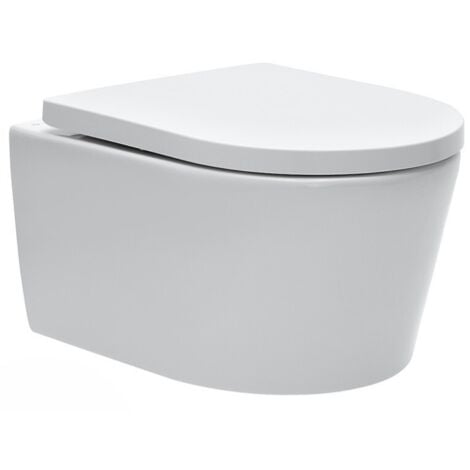 Villeroy & Boch Pack WC bâti-support Villeroy & Boch + WC SAT sans bride + Abattant softclose + Plaque blanche + Set d'habillage