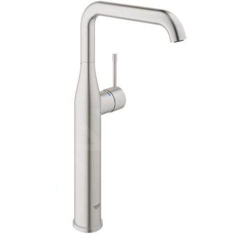 Grohe – Mitigeur monocommande lavabo taille XL – Finition SuperSteel – Hauteur 364 mm – Levier métallique – Économie d'eau 5,7 l/min – 32901DC1