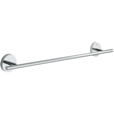 Porte-serviette chrome 522 mm – Fixations dissimulées – Finition GROHE StarLight éclatante – Pour salle de bains moderne