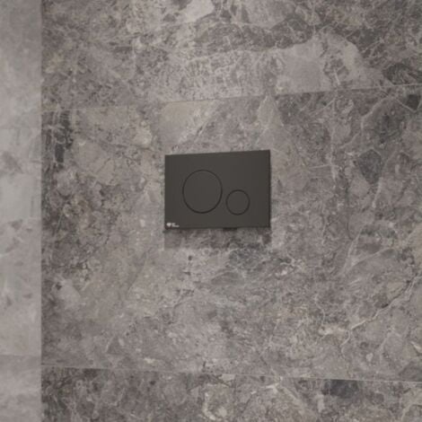 Swiss Aqua Technologies Plaque de déclenchement double touche, Noir Mat (SATAT68)