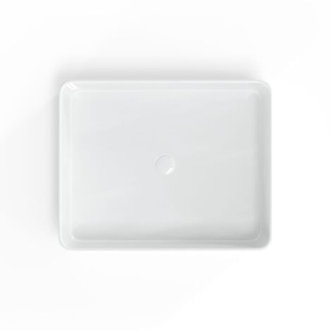 Swiss Aqua Technologies Infinitio Vasque à poser 50x40 cm, sans trop-plein, Blanc brillant (SATINF5040)