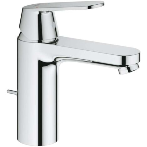 Grohe – Mitigeur lavabo Eurosmart Cosmo – Bec medium – Économie d'eau jusqu'à 50% – Garniture de vidage incluse