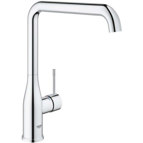 Grohe – Mitigeur de lavabo bec haut chrome – Montage monotrou – Cartouche céramique 28 mm – Limiteur de température – 30269000