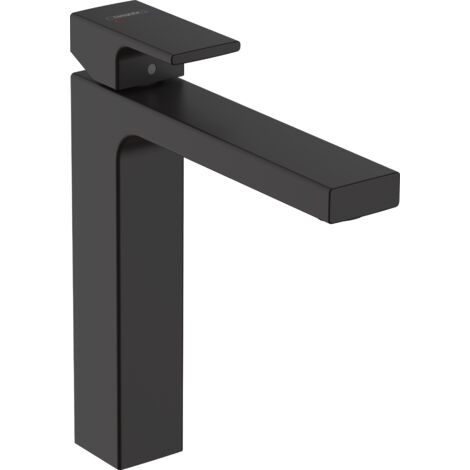 Hansgrohe – Mitigeur de lavabo 71591670 – Noir mat – Bec de 181 mm – Hauteur 276 mm – Raccord G 3/8 – Technologie AirPower pour jet normal