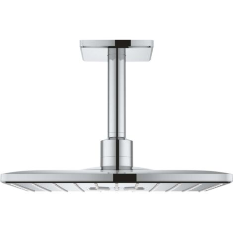 Grohe Rainshower 310 Douche de tête SmartActive Cube 26481000, chromé , avec chromé plafond 142 mm