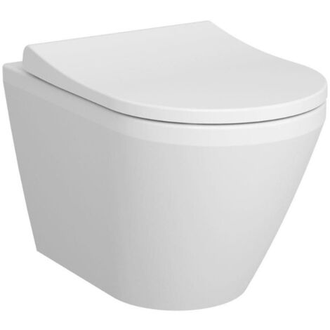 Pack Bati-support Geberit Duofix 112cm + WC sans bride  Vitra Integra avec fixations invisibles + Abattant softclose + Set habil