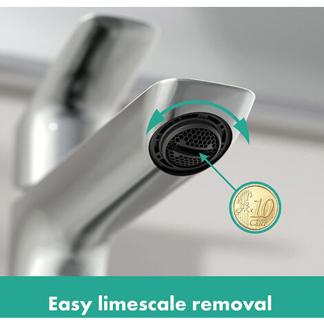 Hansgrohe Logis Mitigeur de lavabo XL avec ComfortZone 240, sans tirette ni vidage, Chrome (71258000)