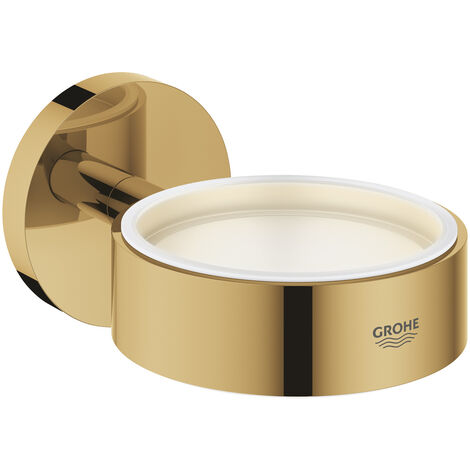 Grohe – Porte-savon mural en métal – Finition Cool Sunrise résistante aux rayures – Installation par vissage ou collage – Charge maximale 5 kg - 40369GL1
