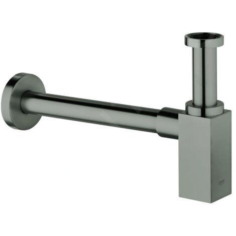 Siphon en laiton pour lavabo, Technologie StarLight éclatant et durable, Hard Graphite brossé (40564AL0) (1/3)