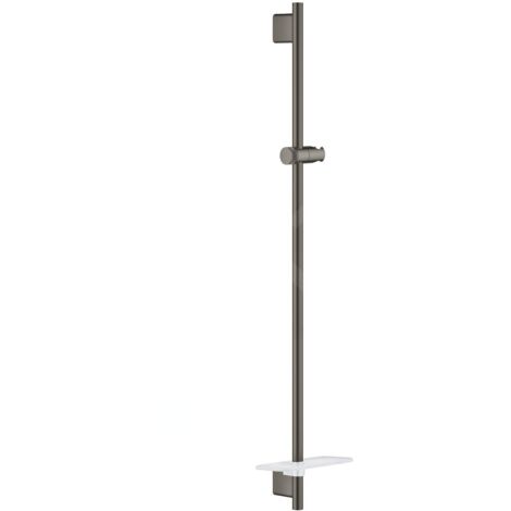 Grohe Rainshower SmartActive - Barre de douche avec tablette, 900 mm, Hard Graphite brossé 26603AL0