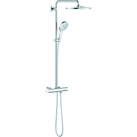 Grohe – Colonne de douche hydromassante Rainshower Smartactive 310 – Mitigeur thermostatique – 3 jets – Chrome – Débit 8 l/min – 26648000 (1/10)
