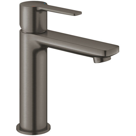 Grohe – Mitigeur de lavabo monocommande Hard Graphite brossé – Technologie EcoJoy pour économie d'eau – Système QuickFix Plus – 23106AL1 (1/6)