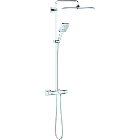 Grohe – Colonne de douche thermostatique Rainshower Smartactive 310 – Mitigeur thermostatique – Douche de tête carrée 310mm – 26652000 (1/9)