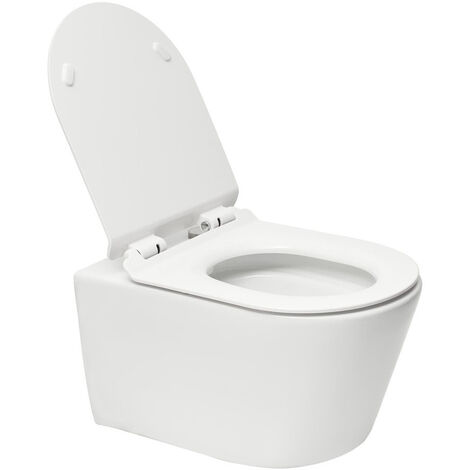 Pack Autoportant Bati-support Geberit Duofix + WC sans bride SAT Brevis + Abattant ultra-fin
