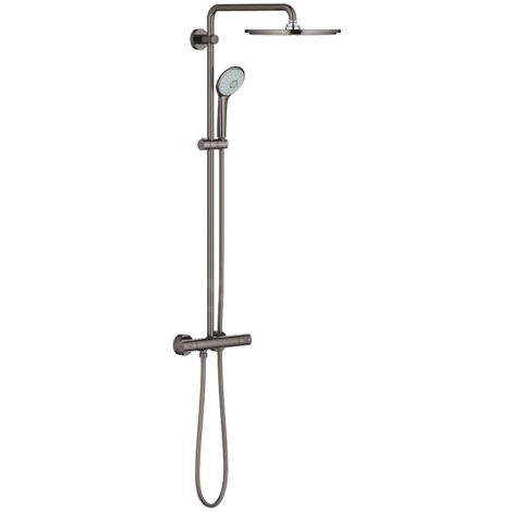 Grohe – Colonne de douche thermostatique Euphoria System 310 – Douche de tête 310mm en métal – Jet PureRain – Finition Hard Graphite (1/5)