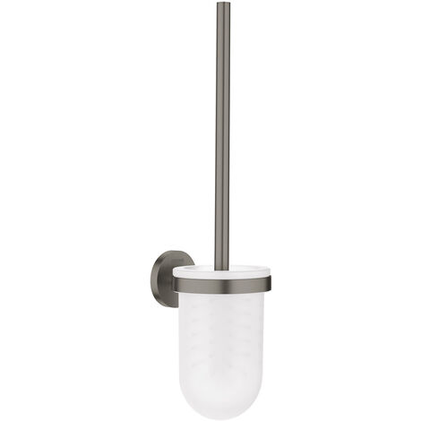 Grohe Essentials - Ensemble pour le nettoyage des toilettes, graphite foncé brossé 40374AL1