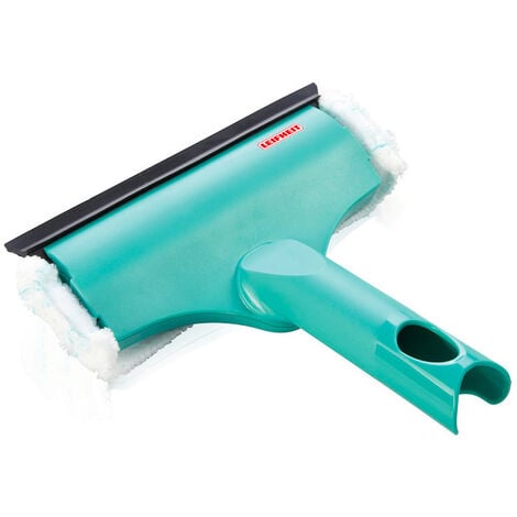 Leifheit ensemble de nettoyage pour vitre, manche télescopique 190 cm avec articulation + Lave-vitres compact, vert (51127-Click)