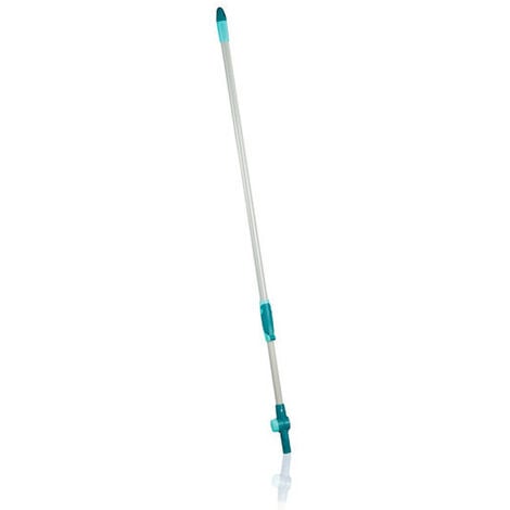 Leifheit ensemble de nettoyage pour vitre, manche télescopique 190 cm avec articulation + Lave-vitres compact, vert (51127-Click)