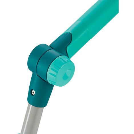 Leifheit ensemble de nettoyage pour vitre, manche télescopique 190 cm avec articulation + Lave-vitres compact, vert (51127-Click)