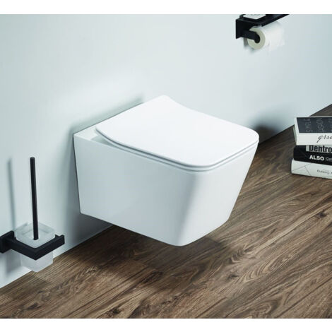 Grohe Pack WC Bâti-support + WC sans bride Infinitio Design + Abattant softclose + Plaque chrome