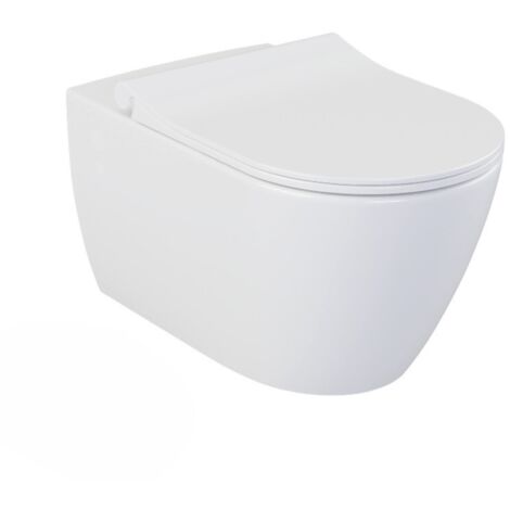 Grohe Pack WC Bâti-support + WC sans bride Bello + Abattant softclose + Set d'habillage (RapidSL-Bello-1-sabo)