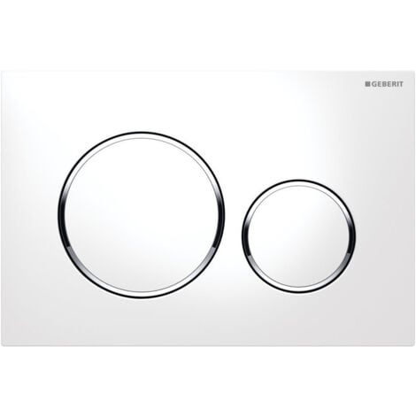 Pack WC Bati Geberit Duofix + Cuvette WC suspendu Rimfree + Plaque de commande Sigma20 Blanc chrome (GebiCon-C)
