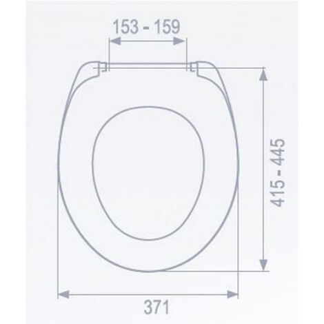 LIVEA Abattant WC thermoplastique, Blanc (UniversalSeat)