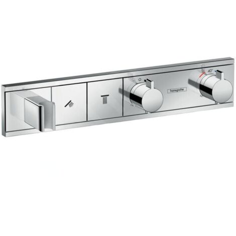 Hansgrohe RainSelect - Mitigeur thermostatique de douche encastré pour 2 sorties, chrome 15355000