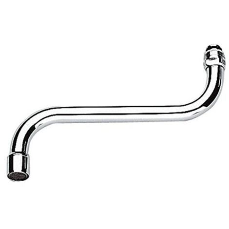 Grohe – Bec pour mitigeur mural de cuisine rotatif – Projection 200 mm – Filetage M22x1 – Laiton chromé – 13051000