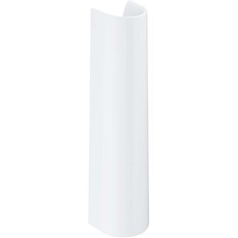 Colonne pour lavabo en céramique sanitaire blanc alpin – Dimensions 164x173x708mm – Kit de montage inclus – Compatible lavabos GROHE (1/4)