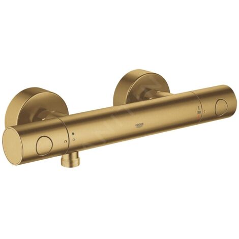 Grohe Grohtherm 1000 Cosmopolitan - Mitigeur de douche thermostatique, Cool Sunrise brossé 34065GN2
