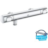 Grohe – Mitigeur thermostatique de douche 34799000 – Finition chromée – Montage mural – Technologie EcoJoy pour faible consommation d'eau