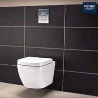 Grohe Euro Ceramic Cuvette WC suspendue, blanc alpin + abattant softclose (39328000+39330001)