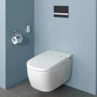 Vitra V-Care Comfort WC lavant suspendu sans bride avec commandes à distance + fonctions personnalisables, blanc (5674B0403-6194)