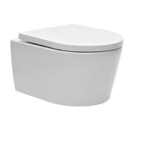Geberit Pack WC bâti-support UP720 extraplat + WC SAT sans bride fixations invisibles + Abattant + Plaque blanche SLIM-SATrimless-B