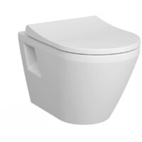 Vitra – Cuvette WC suspendu sans bride 70620036288 – Abattant softclose – Céramique blanche – Largeur 35.5 cm – Entretien facile