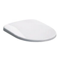 Abattant WC en Duroplast blanc – Fixation par le bas – Charnières en acier inoxydable – Dimensions 450x360mm – Pozzi Ginori