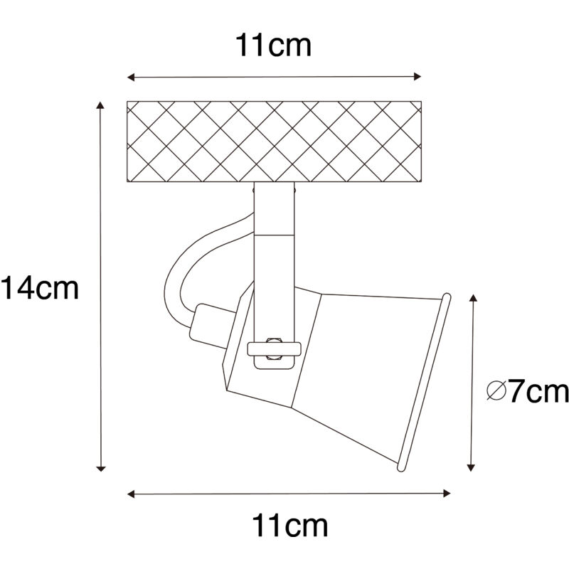 Qazqa jeany - Faretto da soffto/parete Moderno - 2 luce - | WhichOne